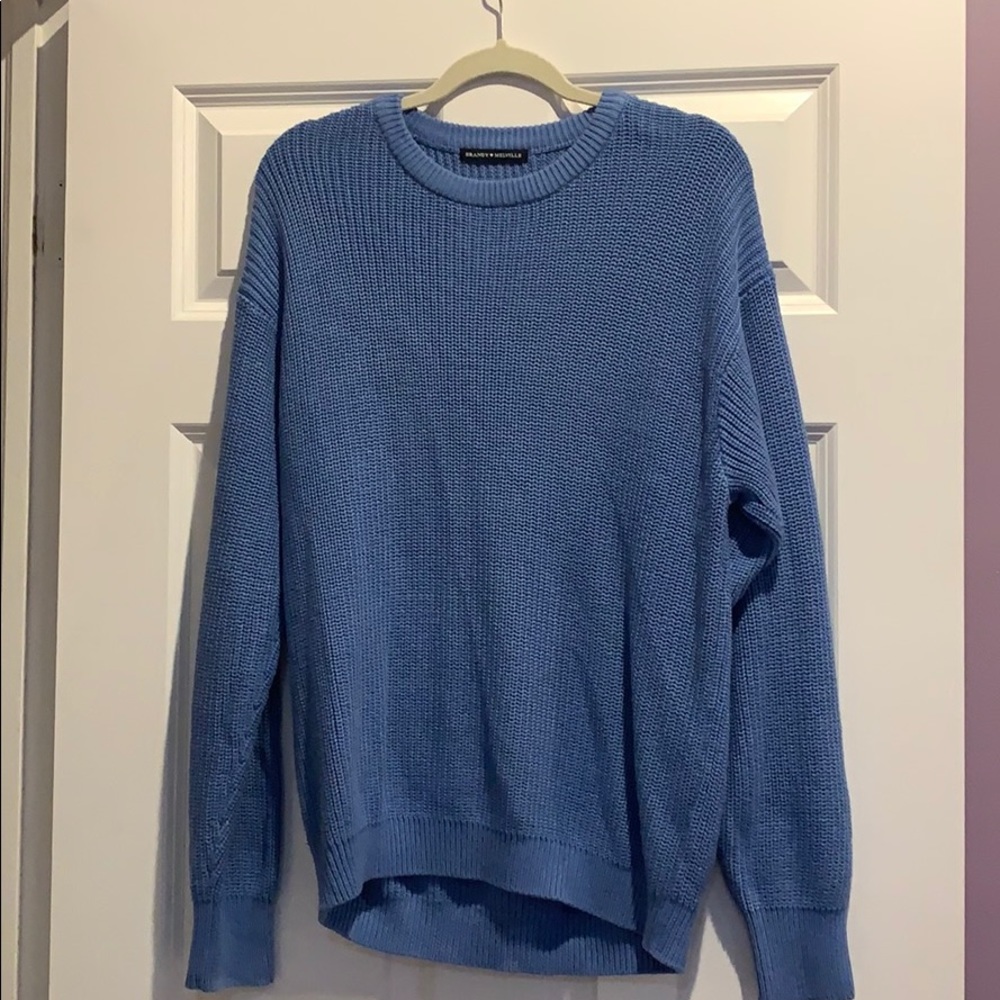 Brandy Melville light blue cotton sweater